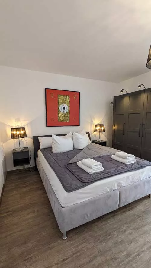 Ferienwohnung im Kontor Penzlin - Schlafbereich Ferienwohnung im Kontor Penzlin - Schlafbereich